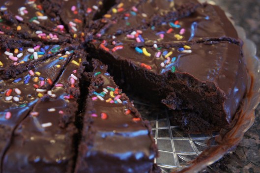 Super Fudgy Flourless Chocolate Glazed Cake
