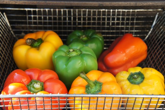 Roasting Peppers on the Grill