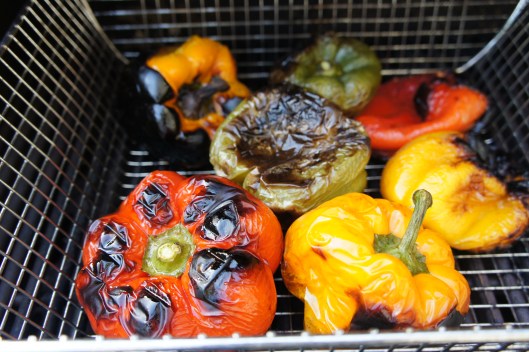 Roasting Peppers on the Grill 2