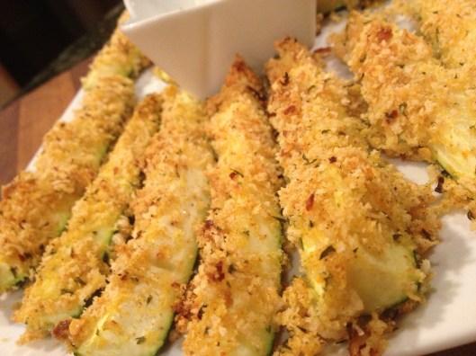 Crunchy Oven Baked Zucchini Fingers