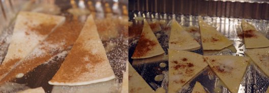 sprinkle with cinnamon sugar