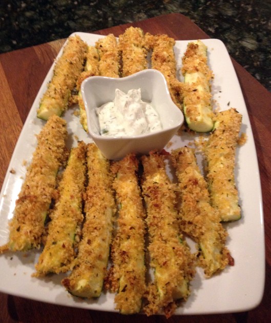 Crunchy Oven Baked Zucchini Fingers