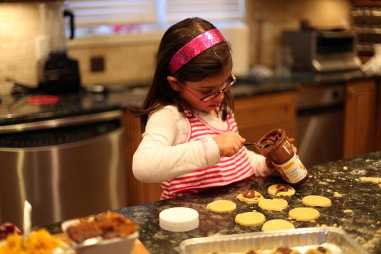 Making Nutella Hamantashen