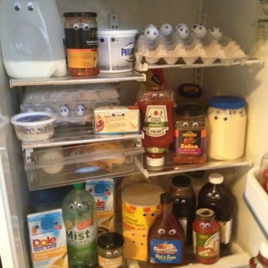 googly eyes on everything