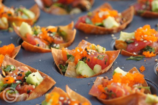 Tuna Tartare Wonton Cups