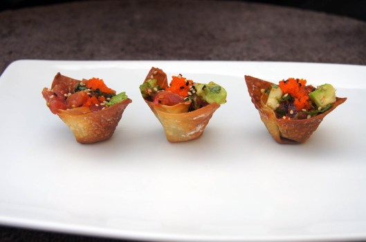 Tuna Tartare Wonton Cups