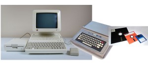 Apple 2C, & TRS-80 COCO, floppies