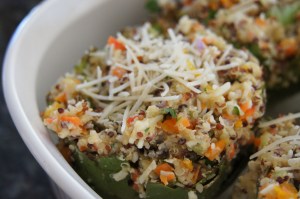 quinoa stuffed artichoke