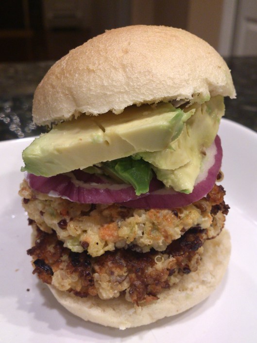 Rainbow Quinoa Burger