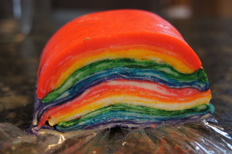 Tie Dye Rainbow Hamantaschen