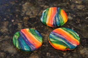 Tie Dye Rainbow Hamantaschen